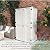 Mrosaa Vertical Resin Storage Shed, 52 Cubic Feet Outdoor Storage Cabinet Waterproof for Garden/Backyard/Home/Pool, Customized Shelves & Lockable(Off White)