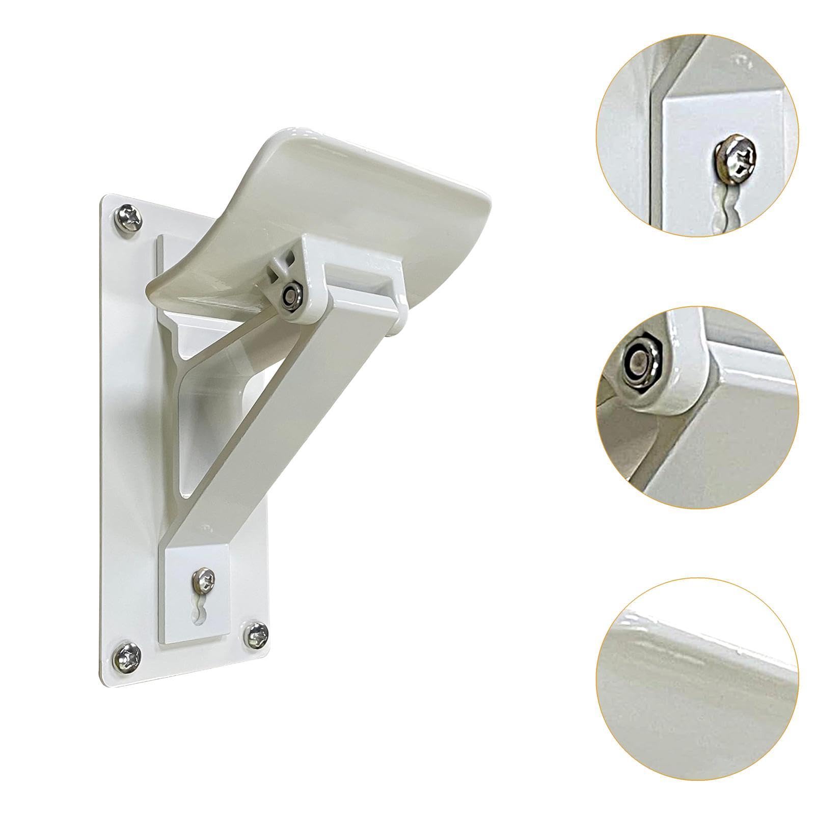 perfk Soporte de Soporte de Rodillo para toldo RV, fácil de Instalar para toldos retráctiles y manuales, Pieza de Repuesto, Fuerte Capacidad de Carga, Blanco
