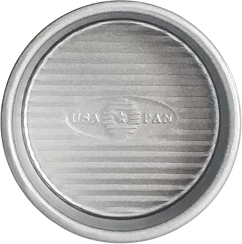 USA Pan Molde antiadherente para tartas redondo, 4 pulgadas