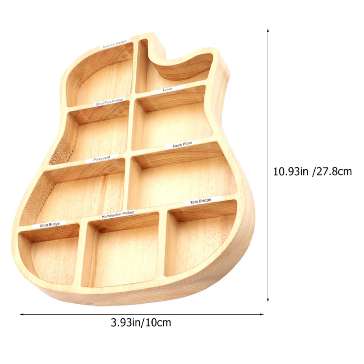HOMSFOU Bois Boîte de Rangement Modèle L830, pour Médiators Guitare Khaki