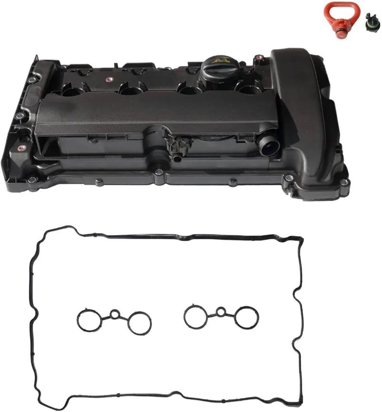 BMW MINI R55 R56 R57 R58 R59 シリンダーヘッドカバー エンジンヘッドカバー バルブカバー タペットカバー ガスケット  BMW MINI R55 R56 R57 R58 R59 R60 R61 シリンダーヘッドカバー エンジンヘッドカバー バルブカバー ガスケット付  11127646554 車用シリンダーヘッド エンジンバルブカバー+ガスケット に適合する ミニ R55 R56 R57 R58 1.6T に適合する クー