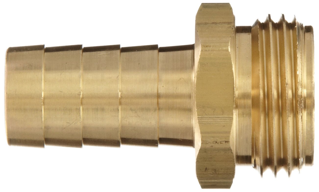 Dixon BCM76 Brass Hose Fitting, Machined Coupling, 3/4" GHT Male x 3/4" Hose ID Barbed: Industrial & Scientific