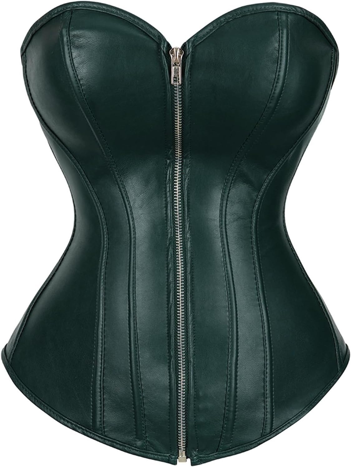Women's Vintage Gothic Faux Leather Corset Steampunk Rock Basque Corsets
