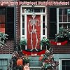 Life Size Posable Skeleton - 65Inch/165cm Hanging Skeleton Decorations with 12 Movable Joints, Realistic Human Bones, PP, No Assembly, for Halloween or Prank Themes (Glow in)