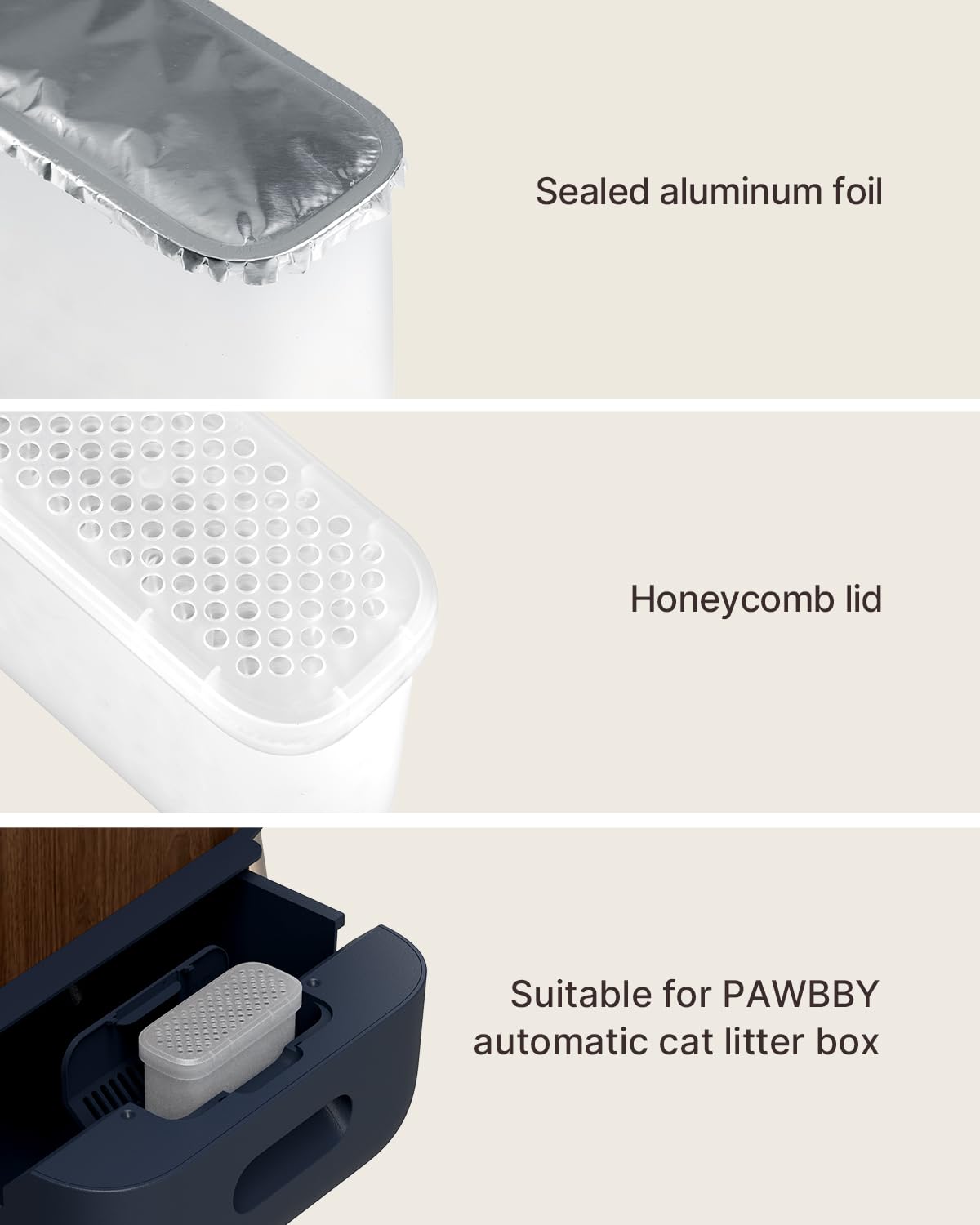 PAWBBY P1 Ultra Capsula deodorante per la lettiera autopulente