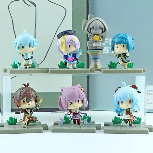 Miniatura 2 de Figura de Liyue Figuras de acción Mini Figurina Set de Figuras de Genshin Impact
