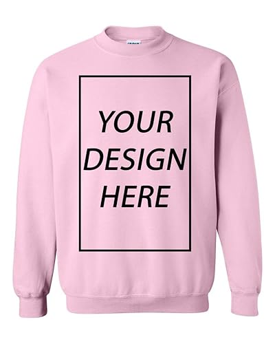 Add Your Own Text Design Custom Personalized Crewneck Sweatshirt