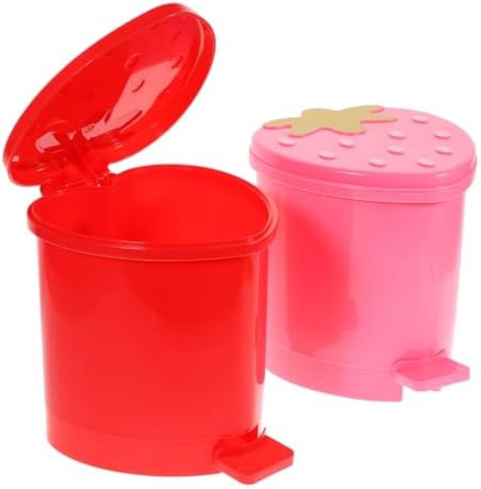 Amazon｜2個 ゴミ箱 ごみホルダー 赤 収納ボックス オフィス かわいい