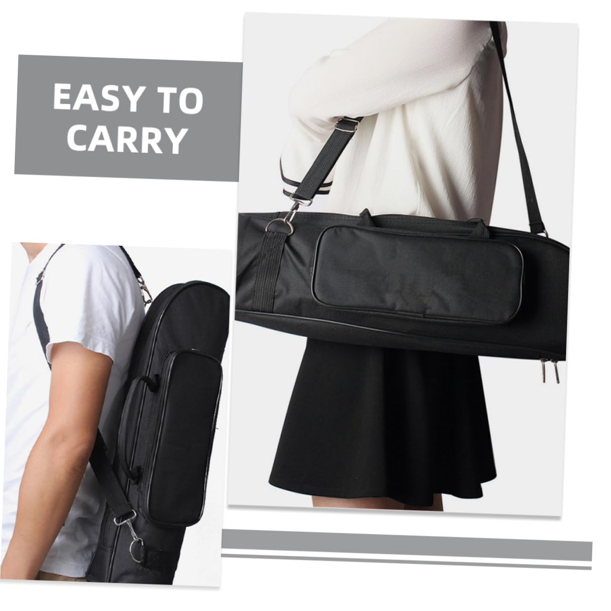 Bolsa para Trompeta Juvenil Bolsa Oxford Acolchada con Compartimentos para Instrumento y Accesorios Correa y Asa Cómodas para Transporte Seguro