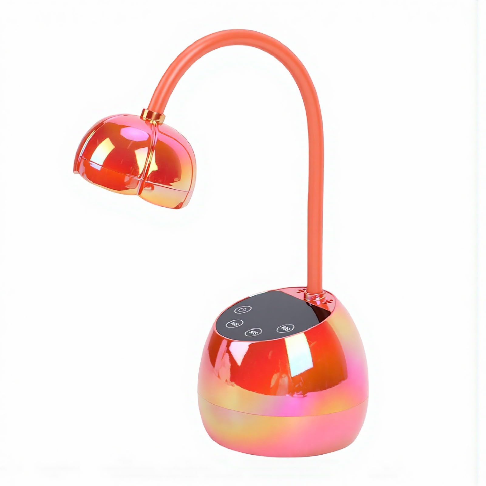Pongnas Lampada per Unghie Ricaricabile Senza Fili 36 W Lampada per Unghie a LED Senza Fili per Manicure 12 Chip a Doppia Luce Asciugatura Rapida per Smalto (ORANGE)