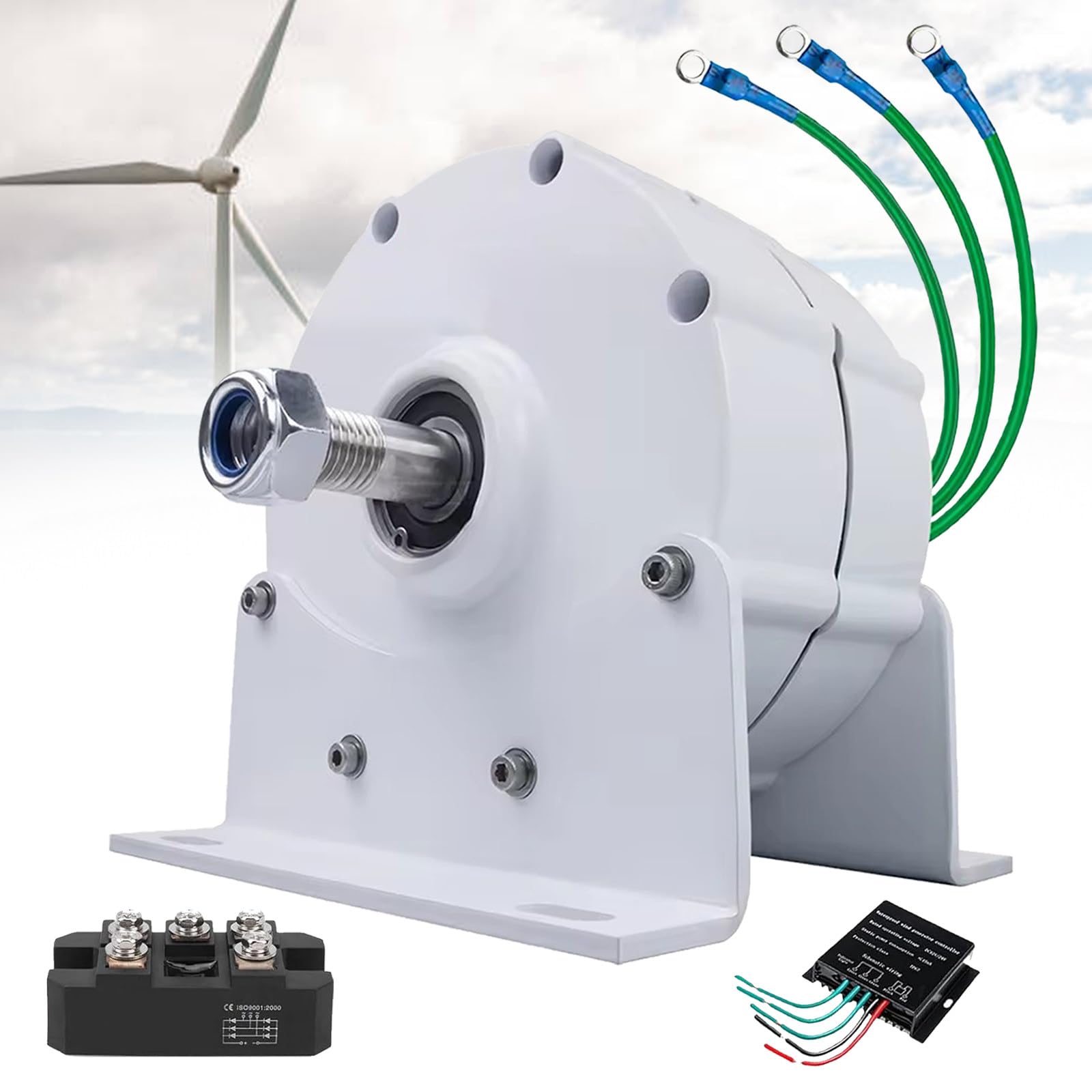 Générateur à aimant permanent pour éoliennes et alternateur PMA 12V CA basse vitesse 10kW