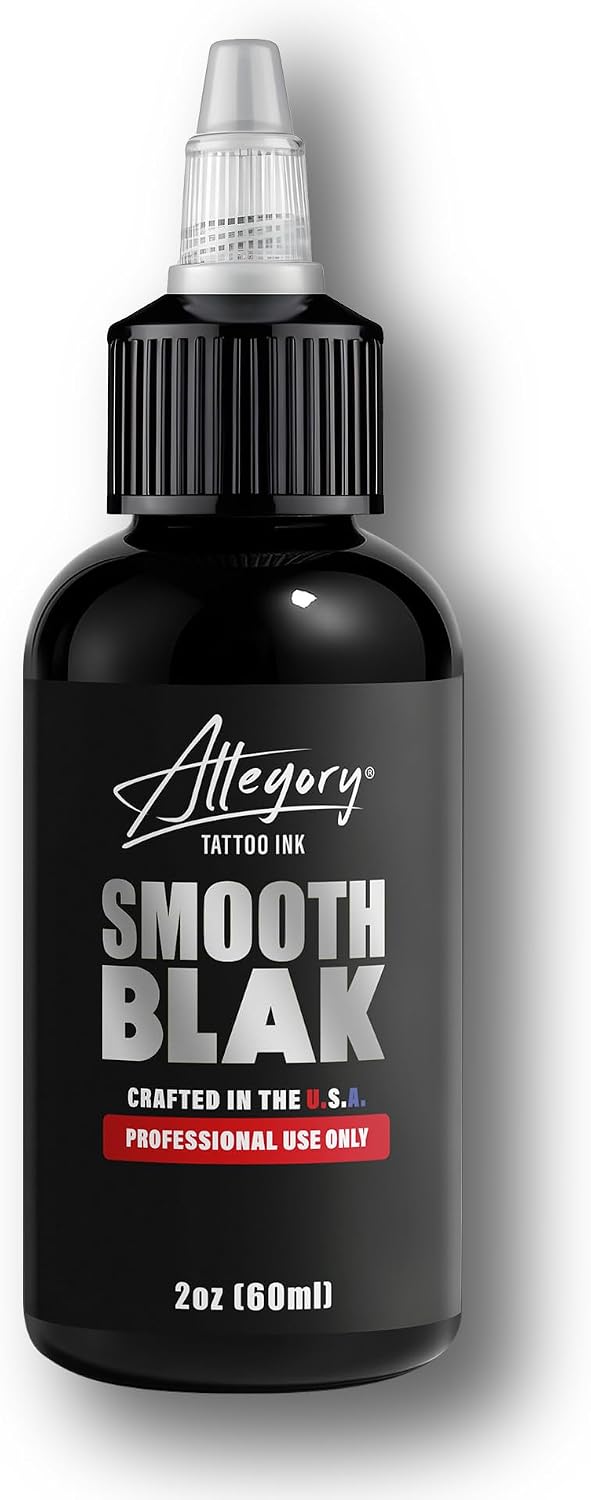 Allegory Smooth Blak Tattoo Ink - 2oz