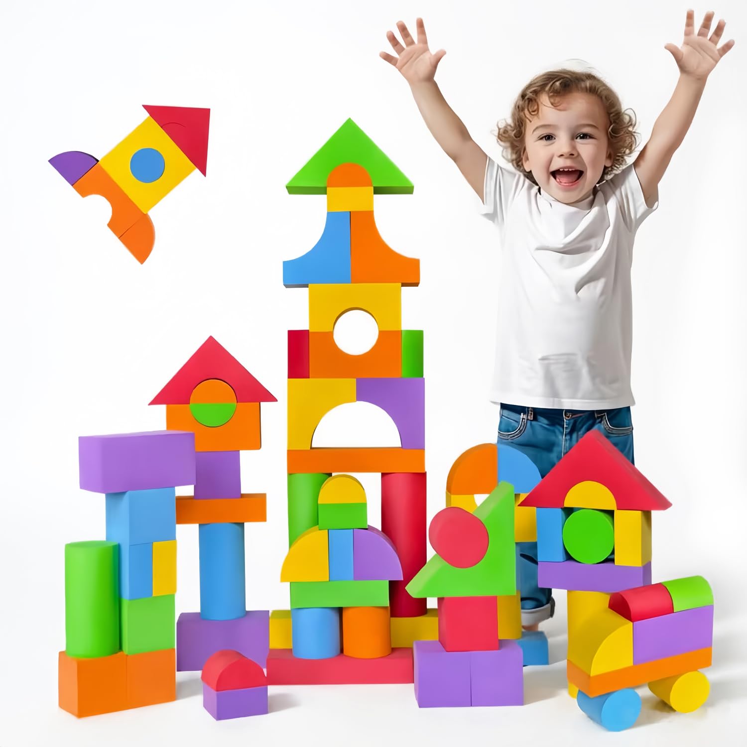 Pairez Toys 61 Piece Large Blocks