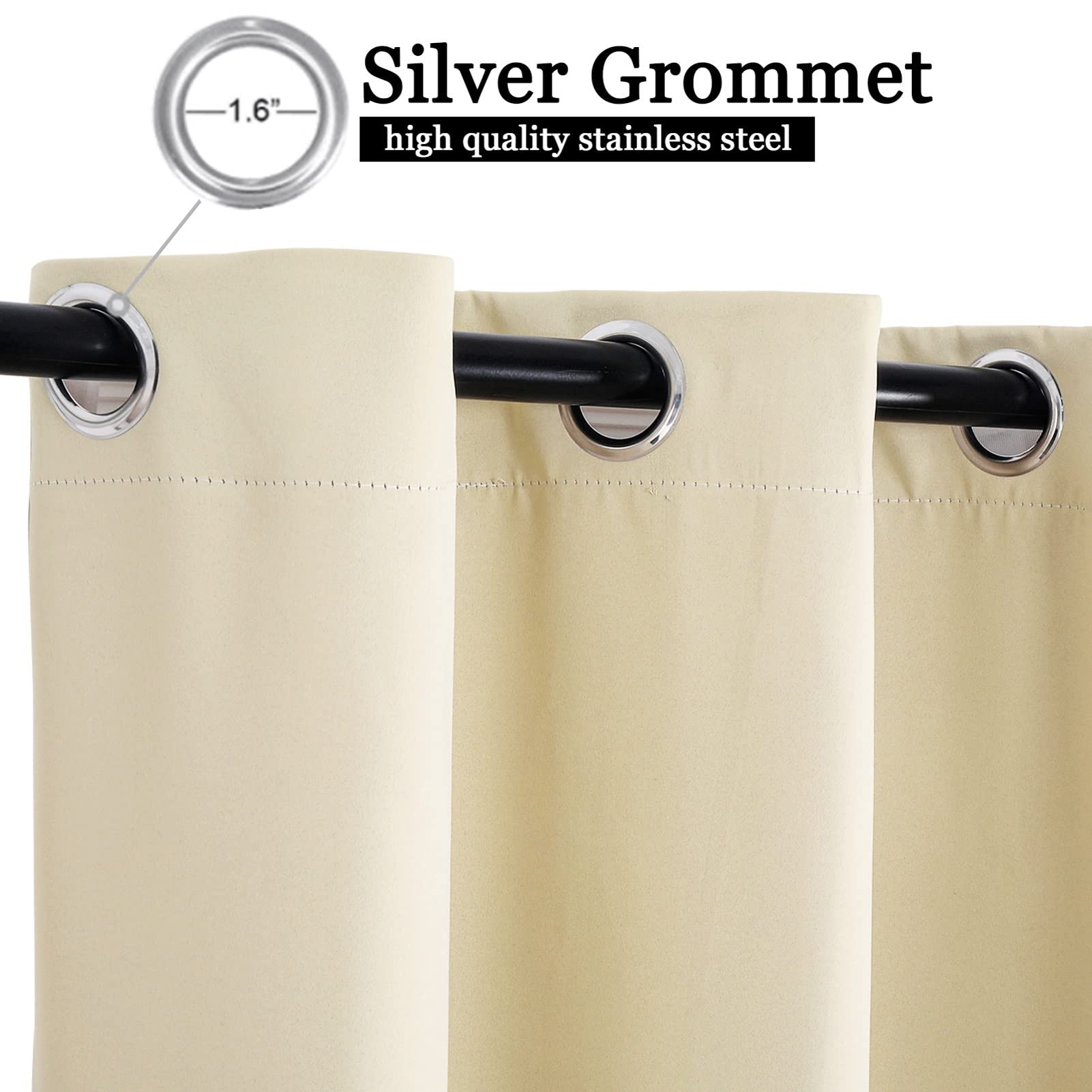 Tende da esterno personalizzate a 1 pannello, tenda per la privacy per gazebo, patio, pergola, impermeabile, antivento, da giardino, isolamento termico, con occhielli, tende oscuranti per camera da