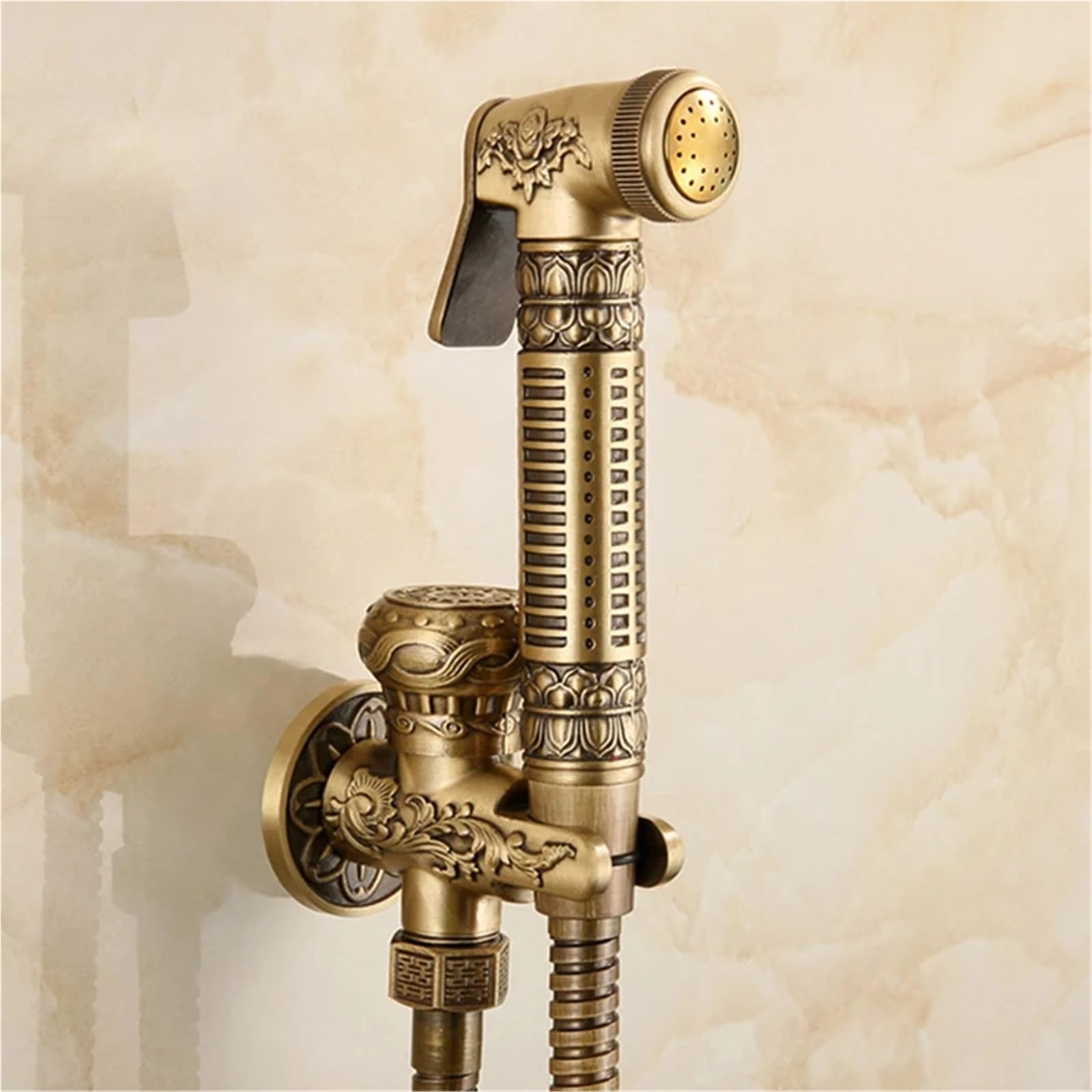 Doccetta per Bidet Spruzzatore for bidet portatile in ottone antico