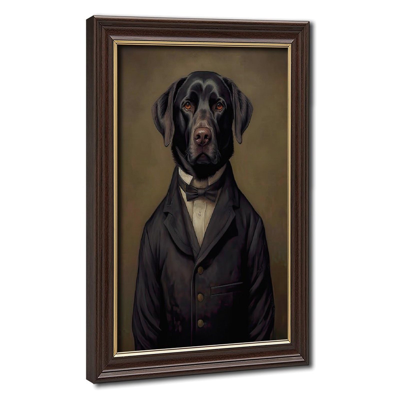 Bareronor Victorian Labrador Retriever Canvas Poster Bedroom Decor Landscape Office Room Decor Gift 8" L X 12" W