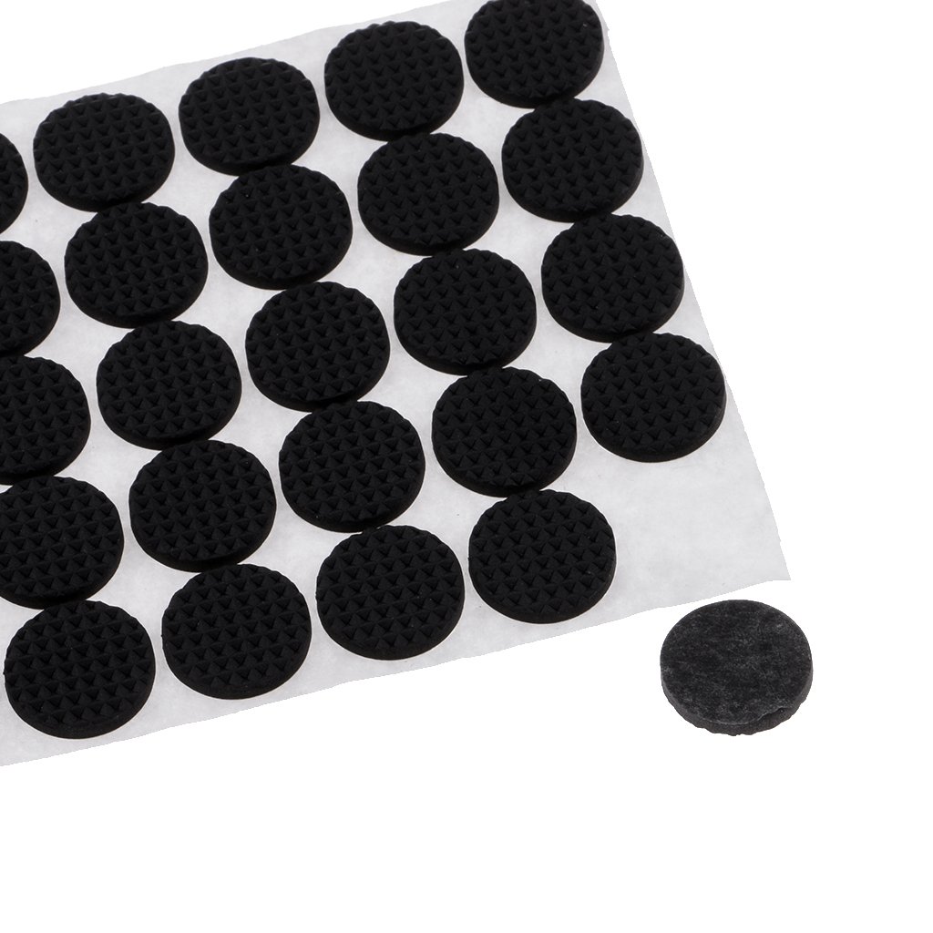 Patins Antidérapants En Silicone Noir Pour Meuble - Ovales, Largeur 8-20 Mm