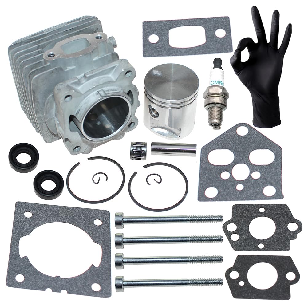 Kit cilindro pistone per Stihl BG56 BG56C SH56 SH56C BG86 BG86C BR200 SH86 SH86C SR200,4241 020 1203,4241 020 1204