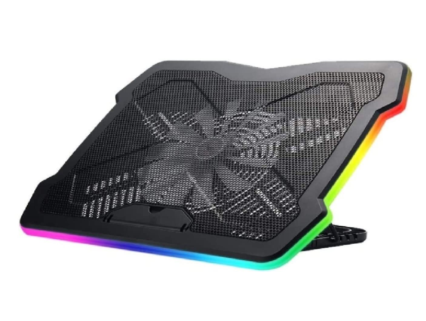 Podkładka Chłodząca do Laptopa Chłodzenie Laptopa Podkładka Chłodząca Do Laptopa RGB Z Podświetleniem LED Gaming Laptop Cooler Wentylator USB Bardzo Stabilna Cicha Podstawka Pod Laptopa Kompatybilna D