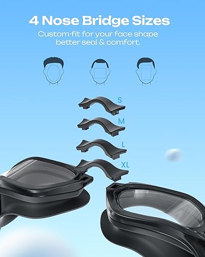 Miniatura 5 de Swim Goggles for Kids 6-14, Anti-Fog UV Protection Kids Goggles, Leakproof Pool Swimming Goggles for Youth Boys Girls