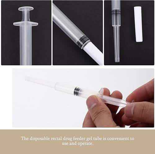 Miniatura 2 de Aplicadores anales desechables supositorio para mujeres 10 unids 0.11 oz aplicadores de inyector personal jeringa herramienta auxiliar aplicadores