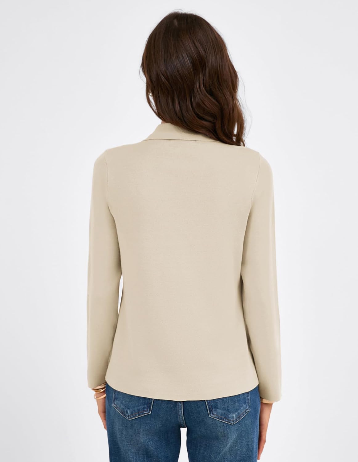 GRACE KARIN Women Sweater Blazer Business Casual 2026 Knit Suit Jackets Long Sleeve Lightweight Cardigan Work Office - Image 4