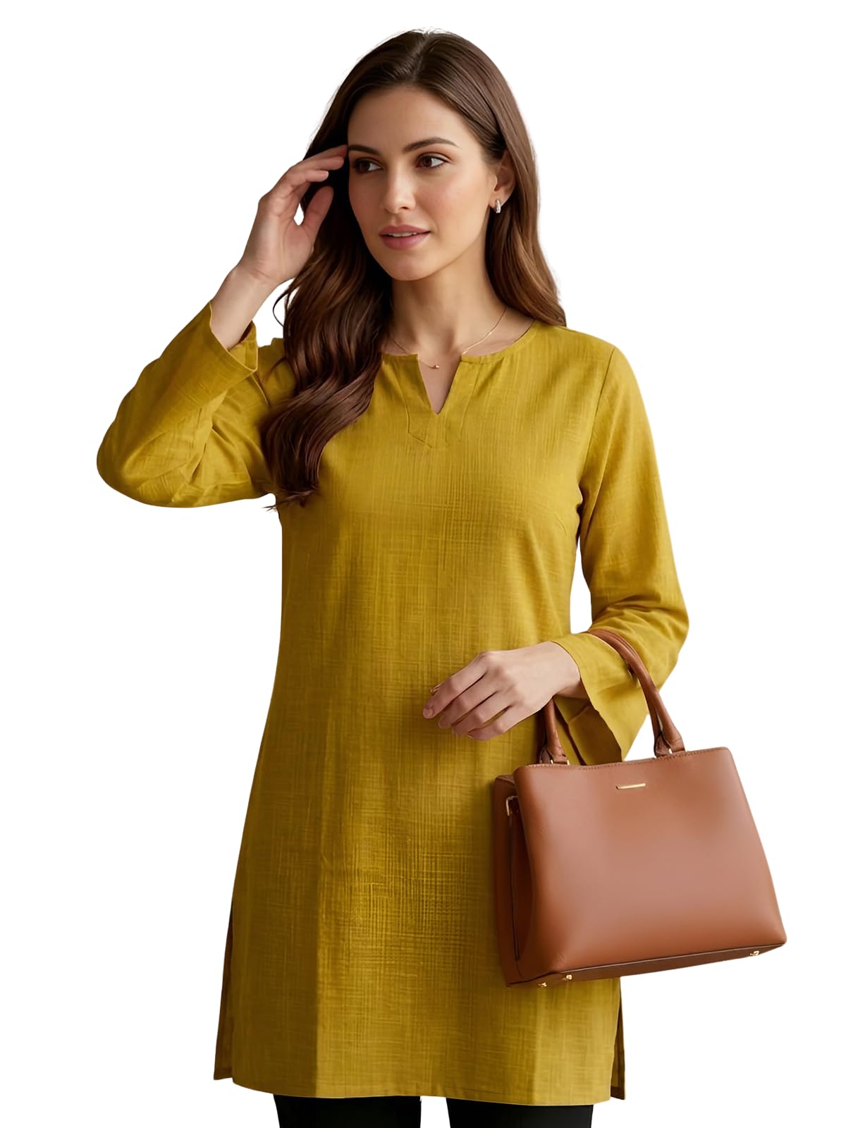 leriya fashion Tunic Tops for Women Stylish | Tunic Kurtis Tops for Women Cotton | Long Top for Woman Full Sleeves Western Top for Woman-picture-35