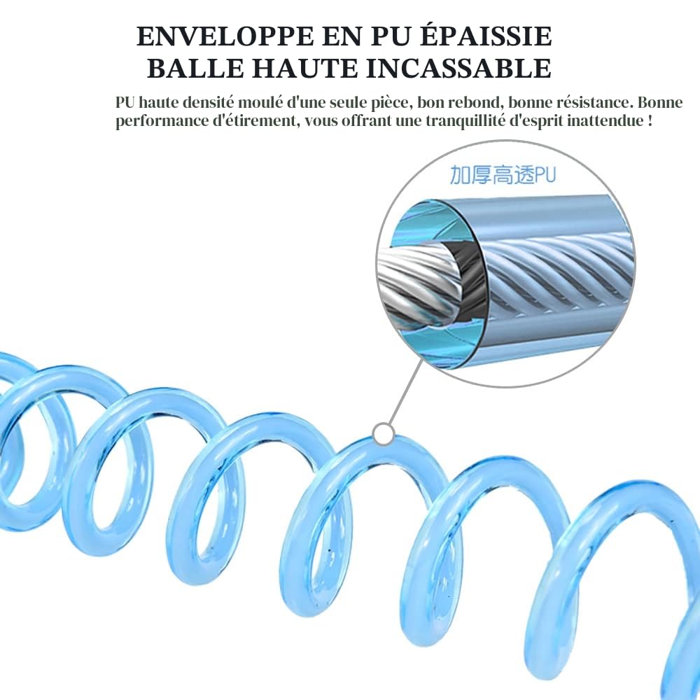 2M Harnais Enfant,Laisse Enfant Poignet de 360° Rotation Harnais de Sécurité,Bracelet Anti-perte Confortable pour Bébé,Voyage Essentiels