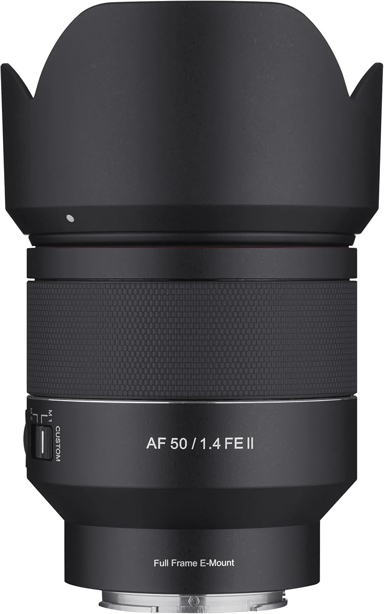 Samyang AF 50 mm f/1.4 Serie II Lente de enfoque automático de fotograma completo para Sony E (SYIO5014-E), negro (renovado)