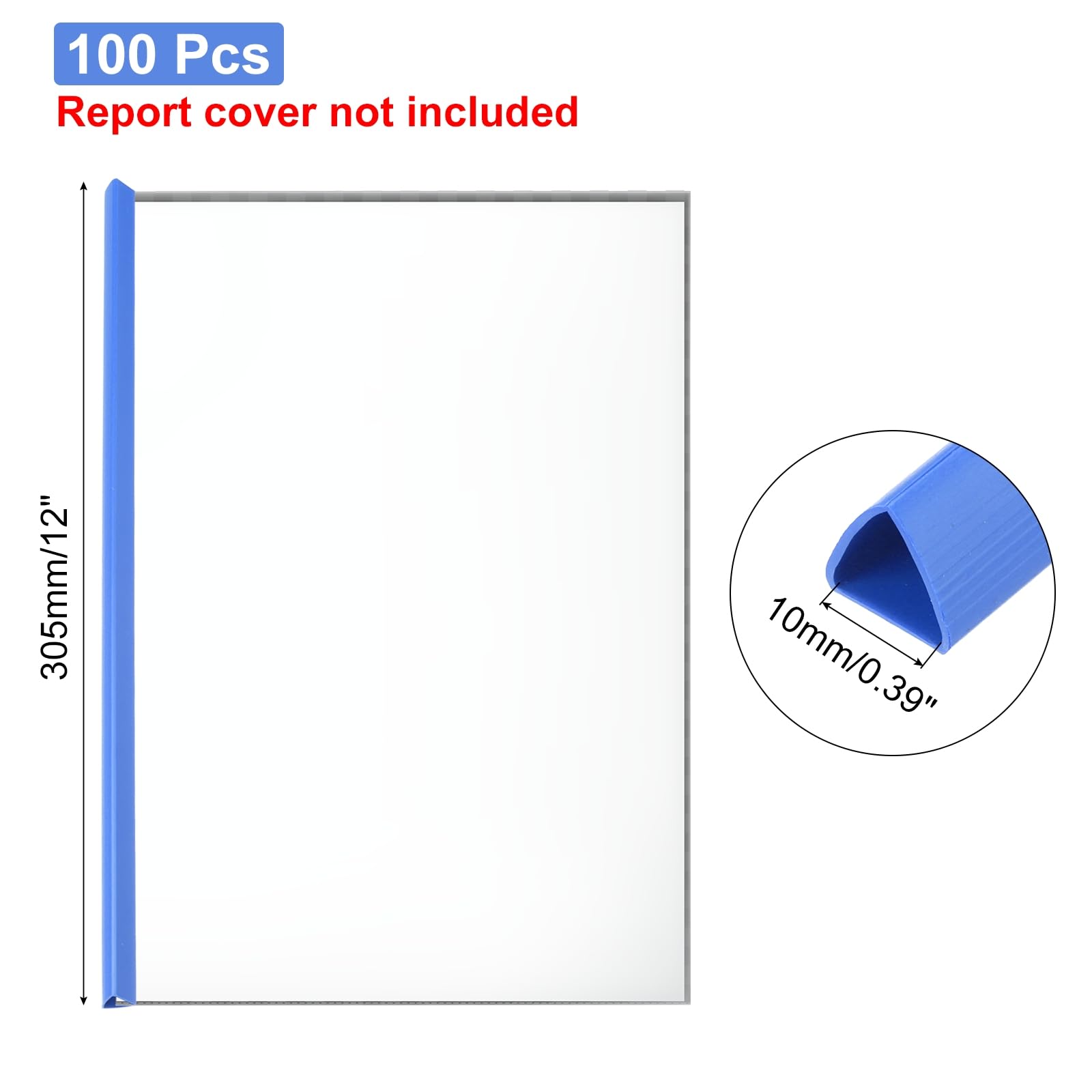 PATIKIL 100Pcs Binding Bars - Image 2
