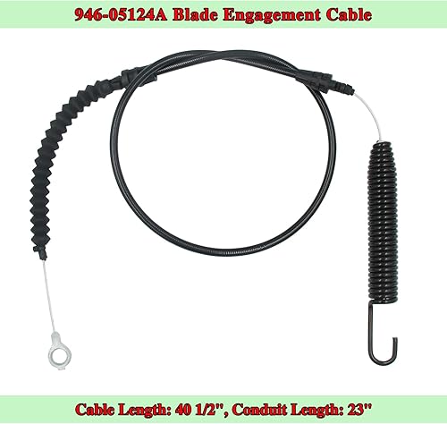 Miniatura 2 de 946-05124A - Cable de compromiso de cubierta que reemplaza a MTD Troy-Bilt 746-05124A 946-05124 746-05124, compatible con cortacéspedes MTD,