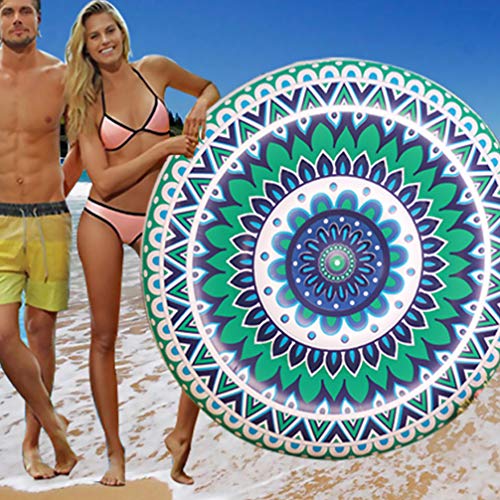 BESPORTBLE Flutuador Piscina Inflável Piscina Espreguiçadeira Rodada Tapete Flutuante Piscina de Nat