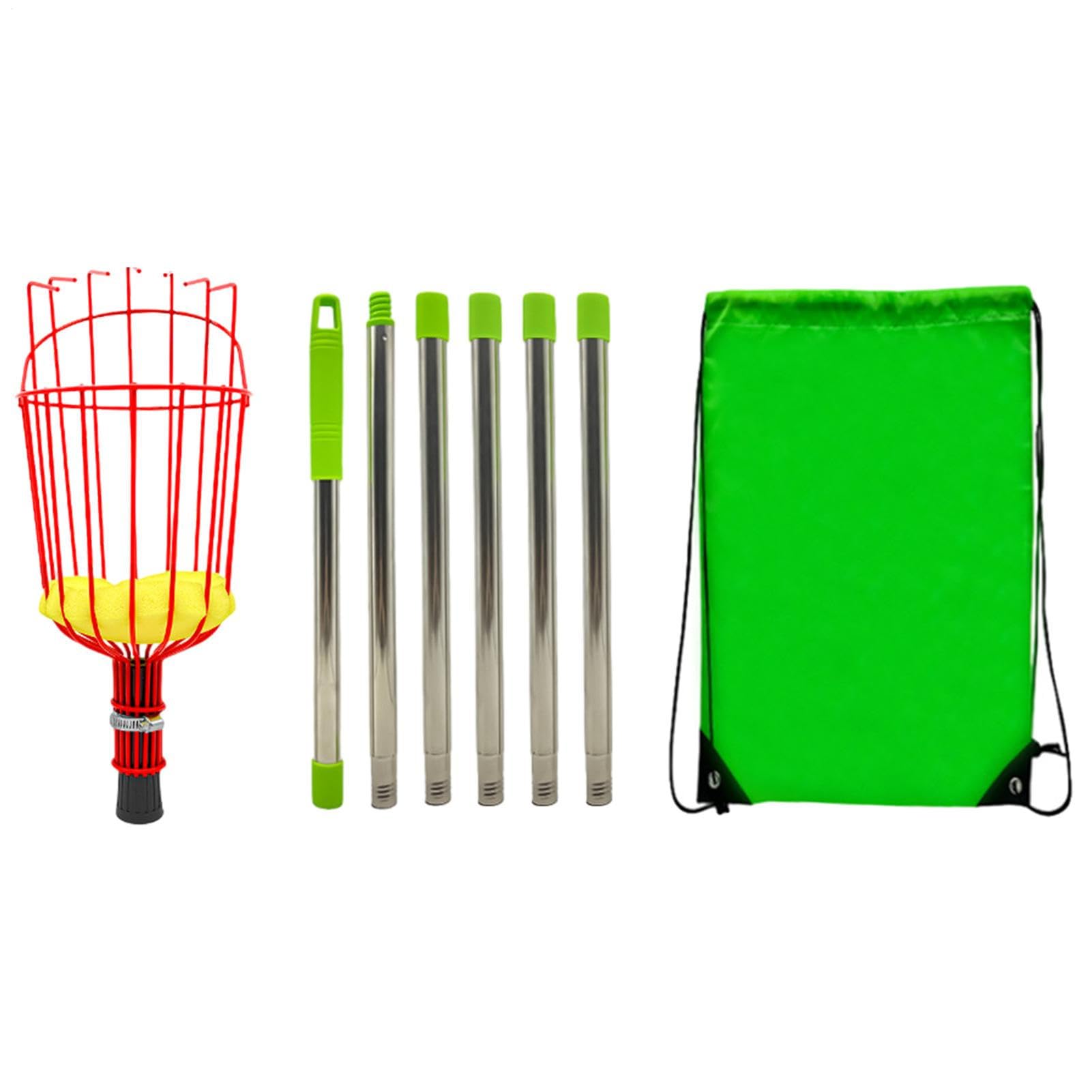 Perche de cueillette de fruits avec panier – Extension télescopique en