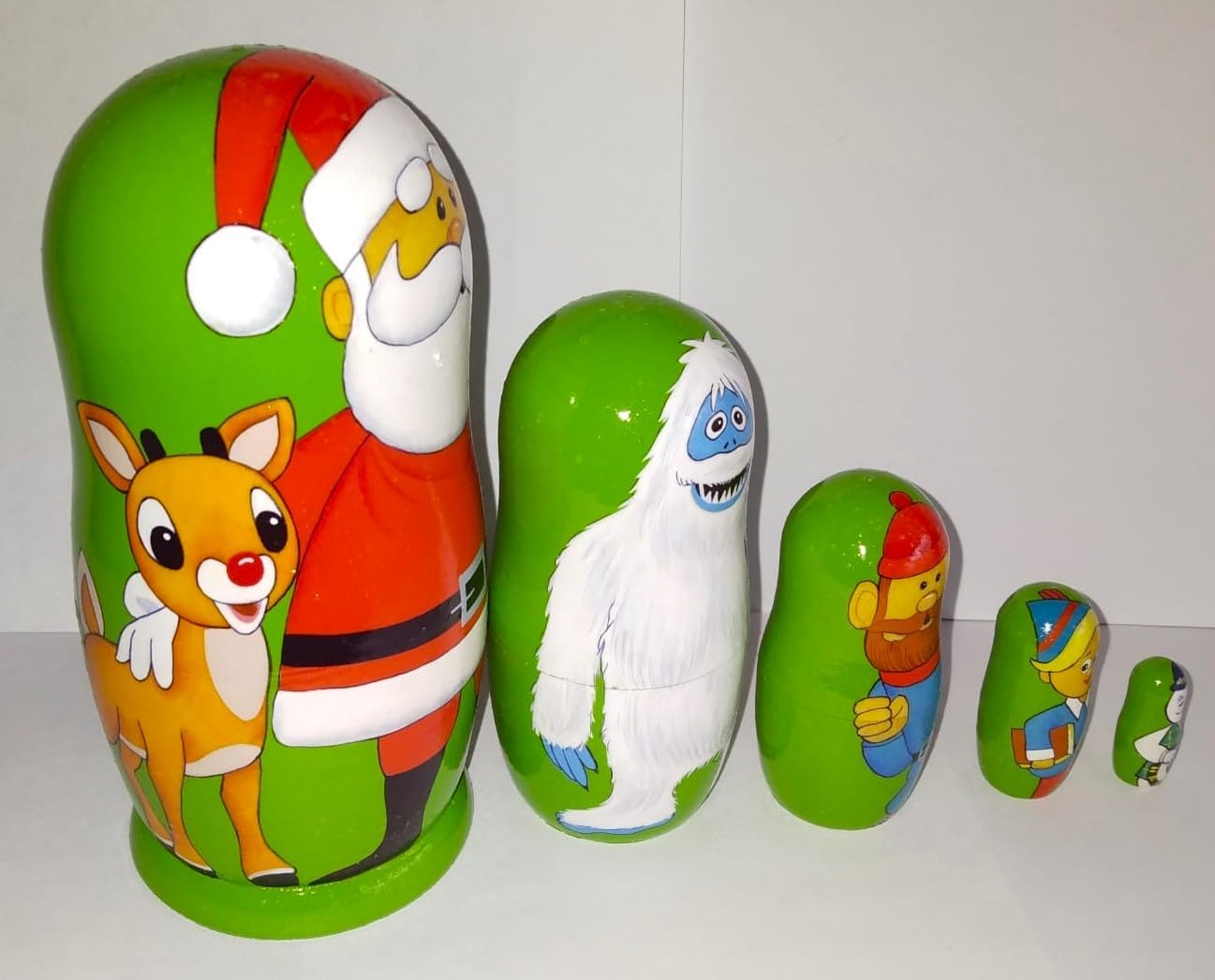Christmas Reindeer Nesting Doll