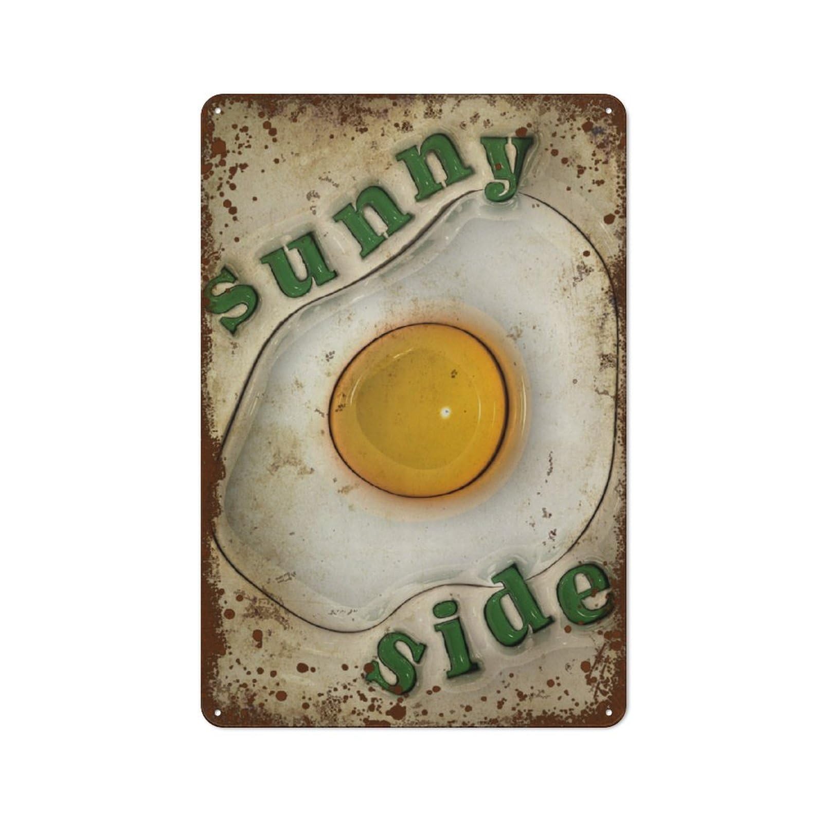 Kwqdozf Style-13 8X12 Inch Sunny Side Art ,Egg Kitchen Decor, Fried Egg, Funny Home Wall Art