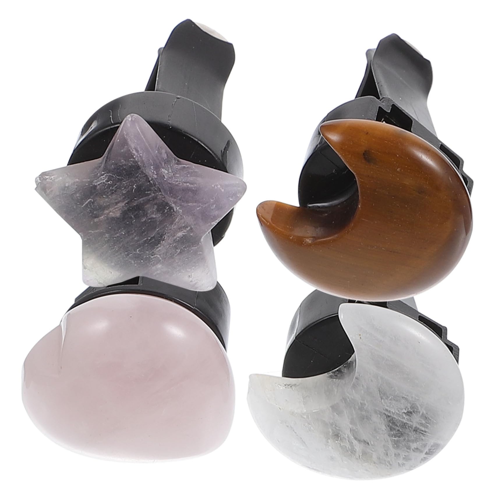 GLEAVI 8pezzi Clip Per Bocchetta Aria Auto Forme Di Cuore e Stella Decorazione Interna e Diffusore Di Fragranzper Auto Materiale Resistente Per Ambienti Diversi