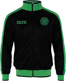 Celtic FC Official Soccer Gift Mens Retro Track Top Jacket