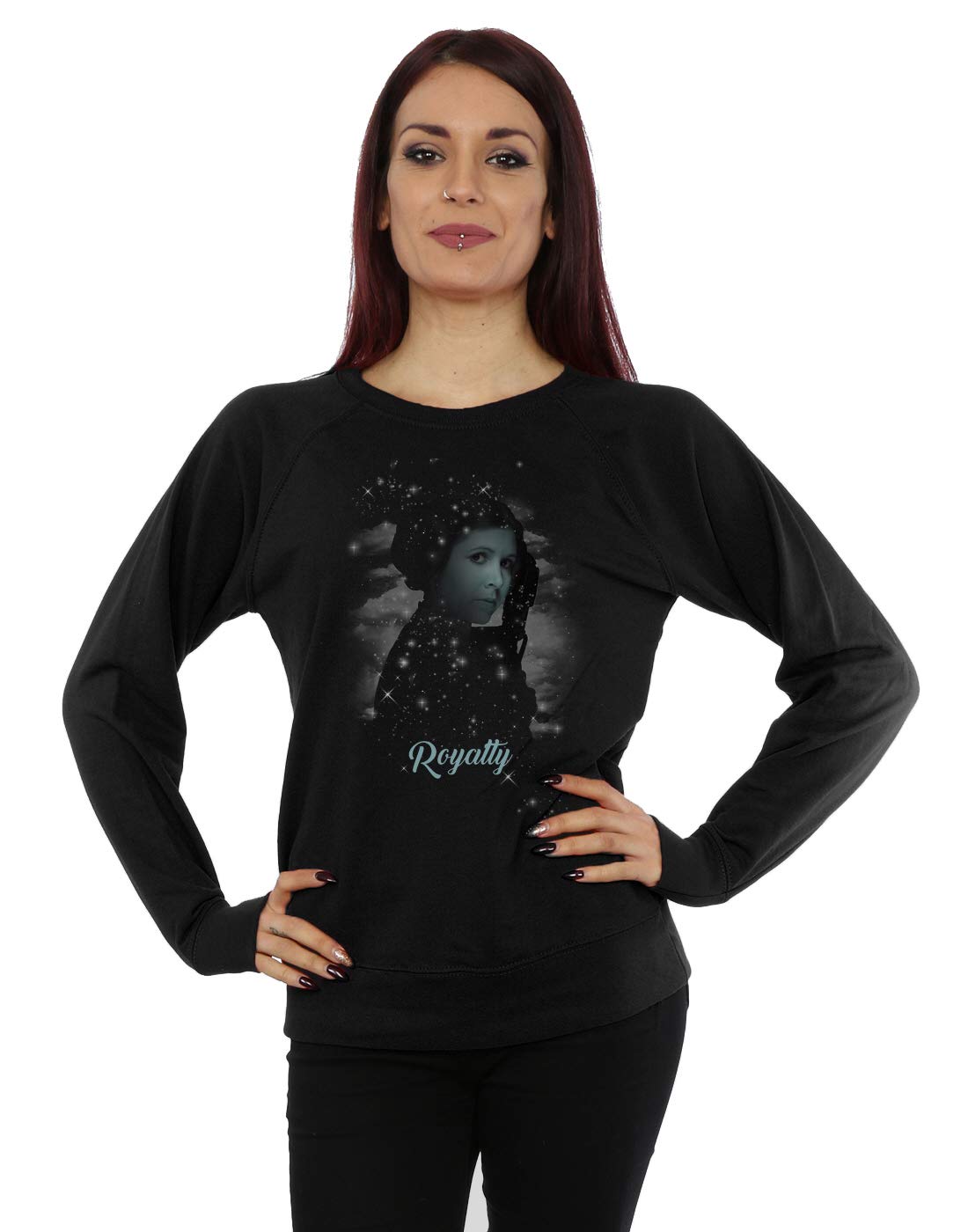 Star Wars Women's Princess Leia Royalty Sweatshirt XX-Large Black