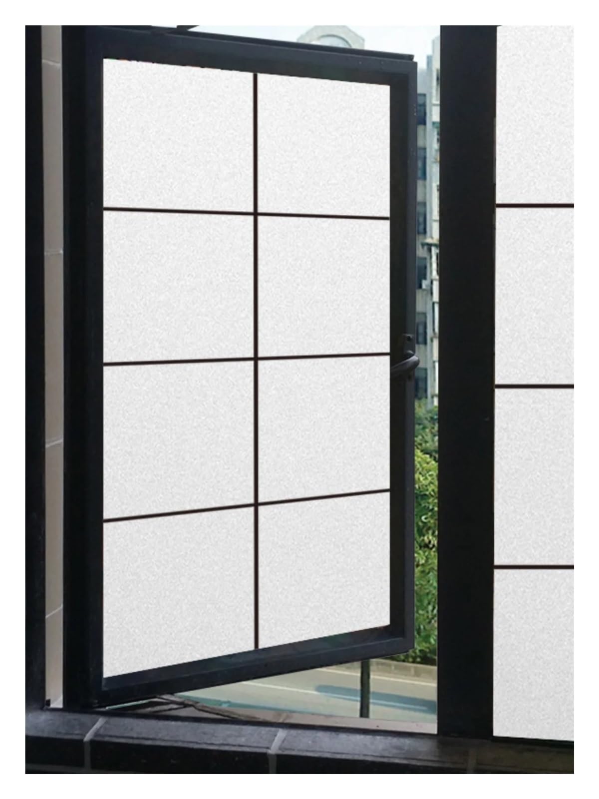 Vitrail Autocollant Fenetre Film de fenêtre givré électrostatique Simple, Lignes géométriques, Teinte de fenêtre, vitrail décoratif, Statique(CH-229-G,50x120cm)