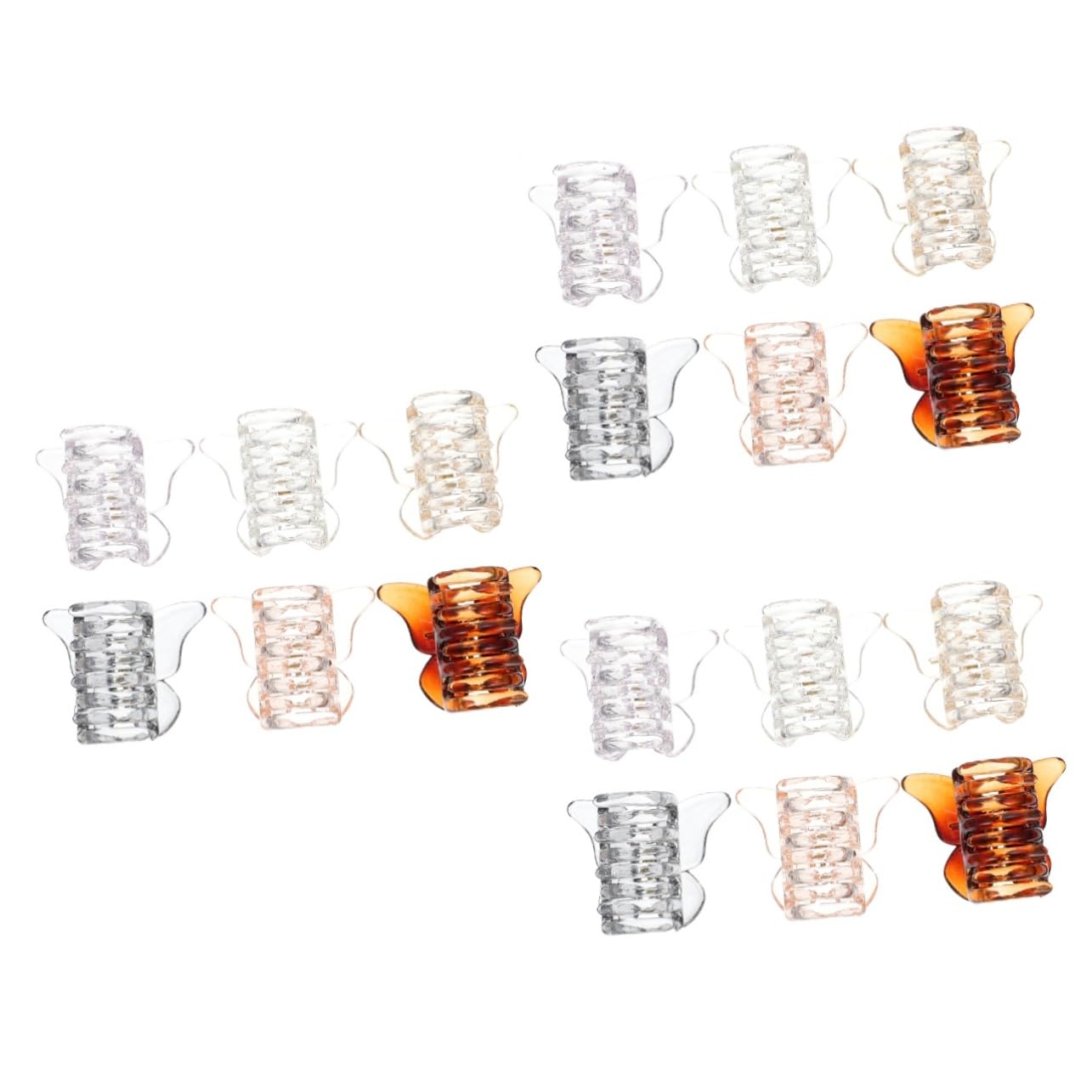 18pezzi Fermagli Per Forma Di Farfalla Clip Per Donna Eleganti Comode e Versatili Per Ogni Occasione