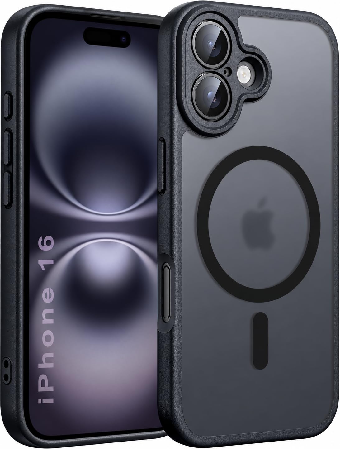 EGOTUDE Designed for iPhone 15 Case | Strong Magnet Camera Protection Translucent Matte Hard Back Cover Compatible with Mag-Safe (TPU+Polycarbonate | Frost Black) — Amazon image 12