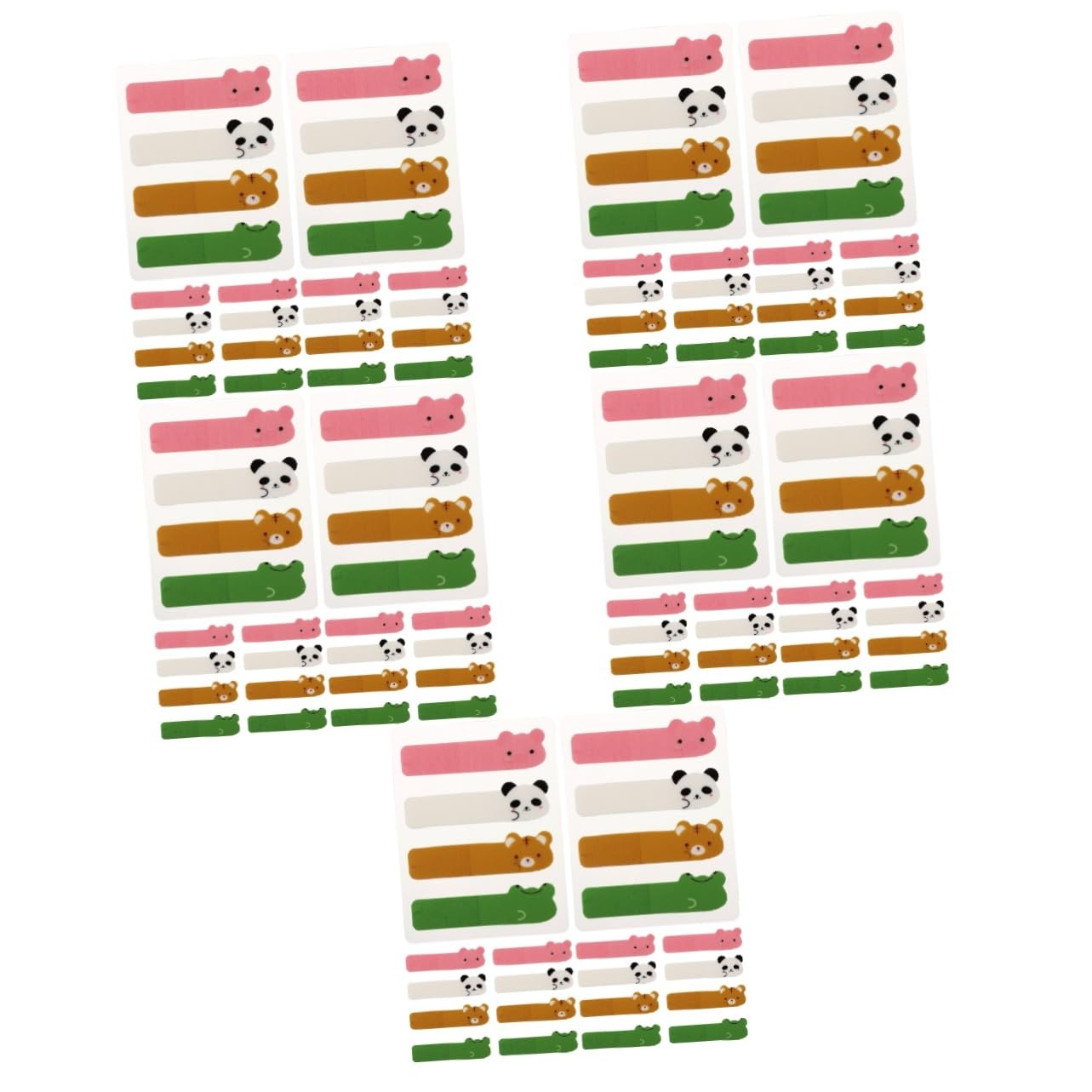DOITOOL 5 series Planificador De Pegatinas Pestañas Mensuales Pestañas De Página Fluorescentes Tiras Resaltadoras Pastel Para Libros Etiqueta Adhesiva Marcador De Página De 6 paquetes x 5