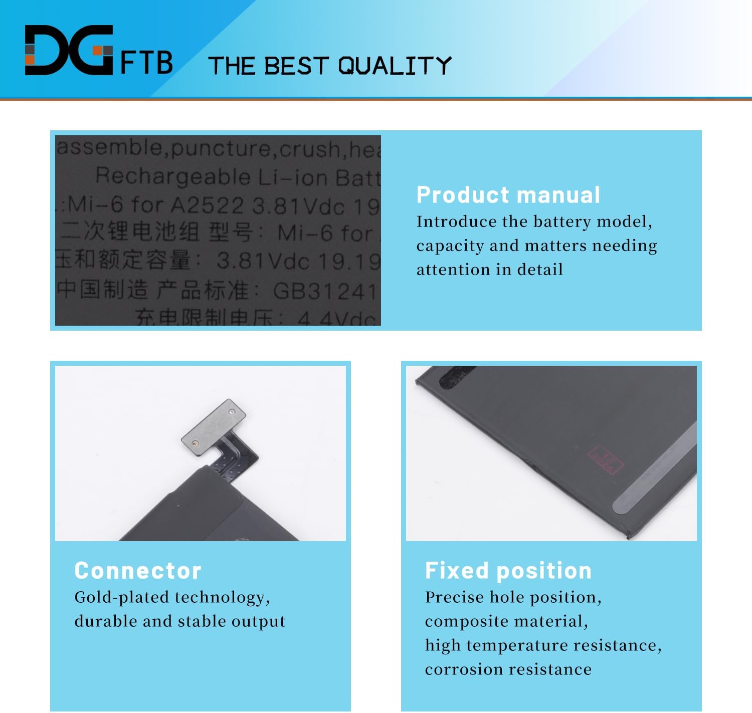 DGFTB A2522 Tablet Battery for iPad mini 2021 Gen 6 6th Generation A2567 A2568 A2569 EMC 4043 4044 iPad14,1 iPad14,2 64GB 256GB MK7M3LL/A MK7T3LL/A MLWL3LL/A MK7R3LL/A MK7X3LL/A MK7P3LL/A