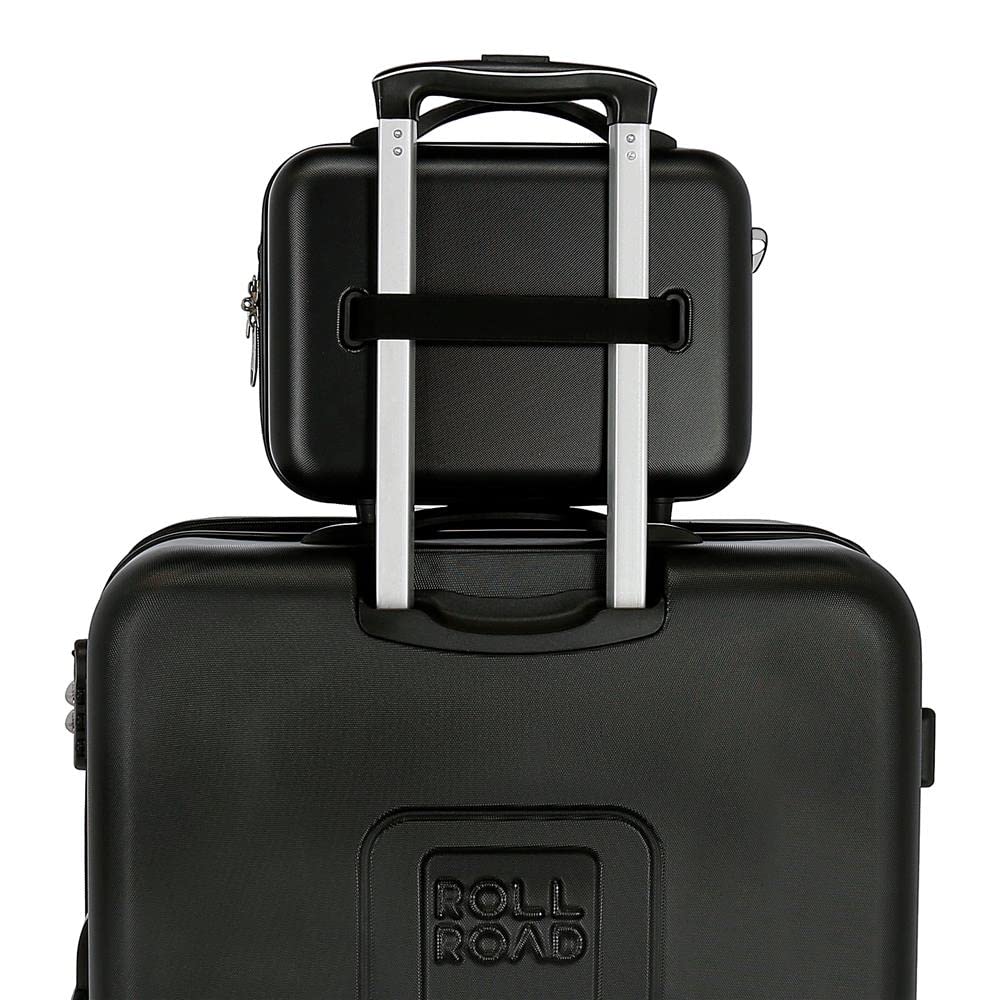 Roll Road Camboya Neceseres de viaje Negro 29x21x15 cms Rígido ABS 9,14L 0,63 kgs