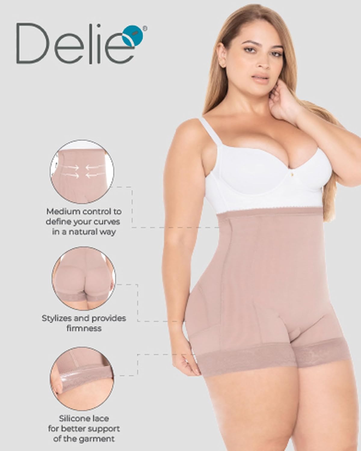 FAJAS DISENOS D'PRADA Women Butt Lifter Enhancer Shorts | Short Levanta Cola Colombiano