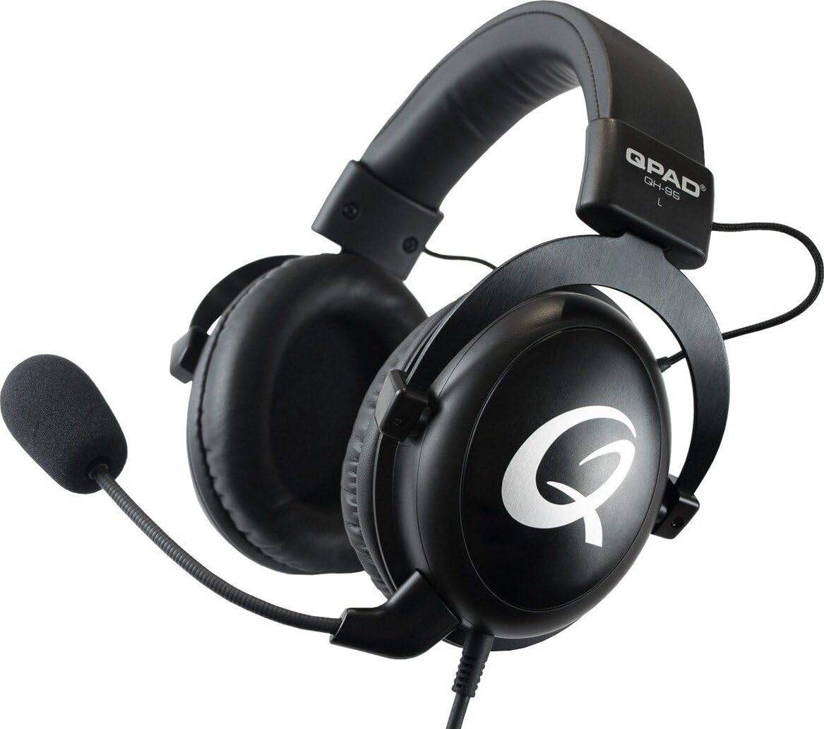 Qpad Qh-95 Pro Gaming Cuffie Per PC PS4 Nintendo Switch Xbox One Audio Stereo 53 mm Surround 7.1 Nero