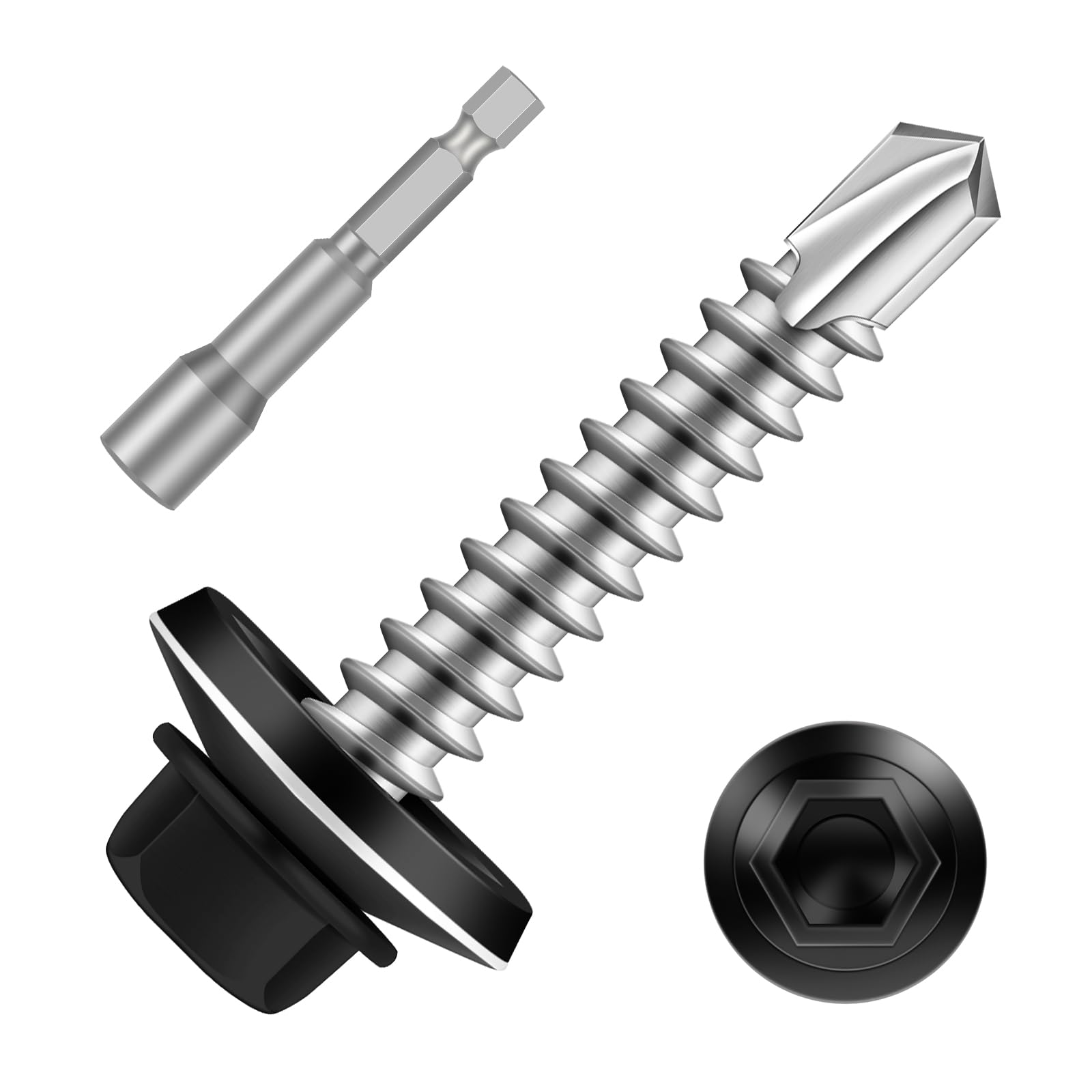 Zinc Plated Roofing Screws - 100 PCS -15