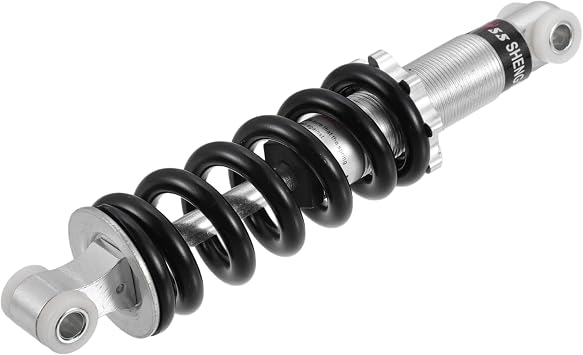X AUTOHAUX Rear Shock Absorber 200mm 1200lbs Rear Shock Damper for Gas Scooter Electric Bike Dirt Bike 47cc 49cc ATV Quad Mini Pocket Bike Silver Tone