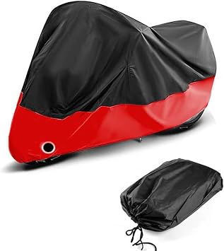 Motorcycle Cover for Ducati Panigale V2 2020-2024 2025 Protection from Sun Rain Durable Waterproof Outdoor Moped Cover Breathable Protection Accessories BlackRed
