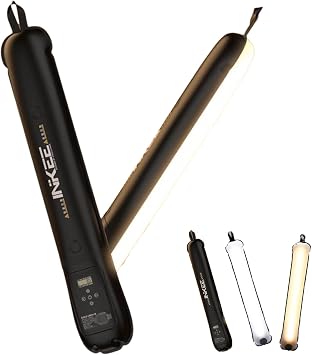INKEE GC12 Portable LED Photography Light Wand,Bi Color Magnetic Handheld Video Wand Stick 2700K-6500K,2500mAh Built-in Rechargable Inflatable Light for Video Recording Dimmable Camera Light Tube